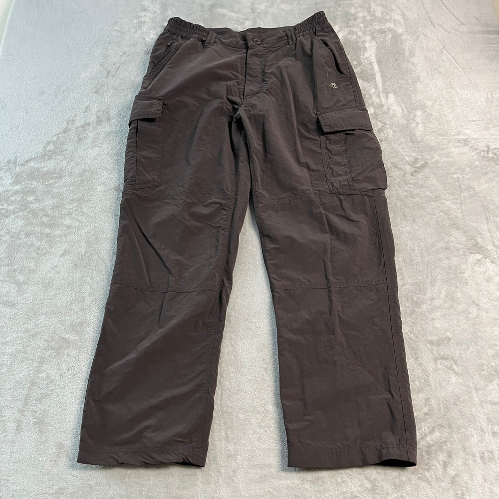 Craghoppers Mens Cargo Hiking Pants Brown S (31x28) Outdoor Trousers Gorpcore